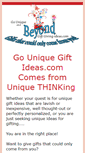 Mobile Screenshot of gouniqueandbeyondgiftgiving-ideas.com